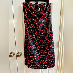 Ladies Morbid Threads Size Large Cherry Pattern Dress.